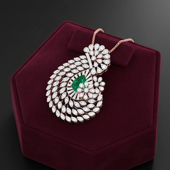 Sparkle Stone Diamond Pendant - 3