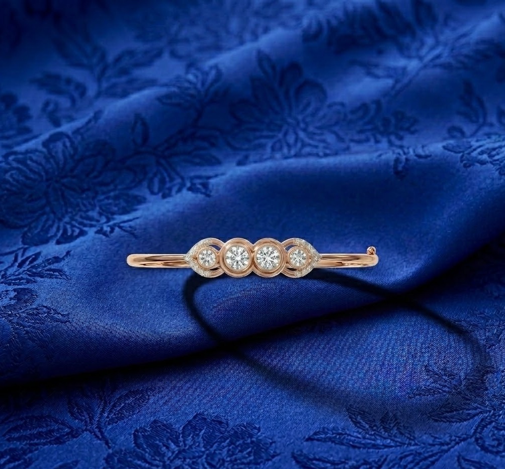 Diamond Paperclip Bracelet