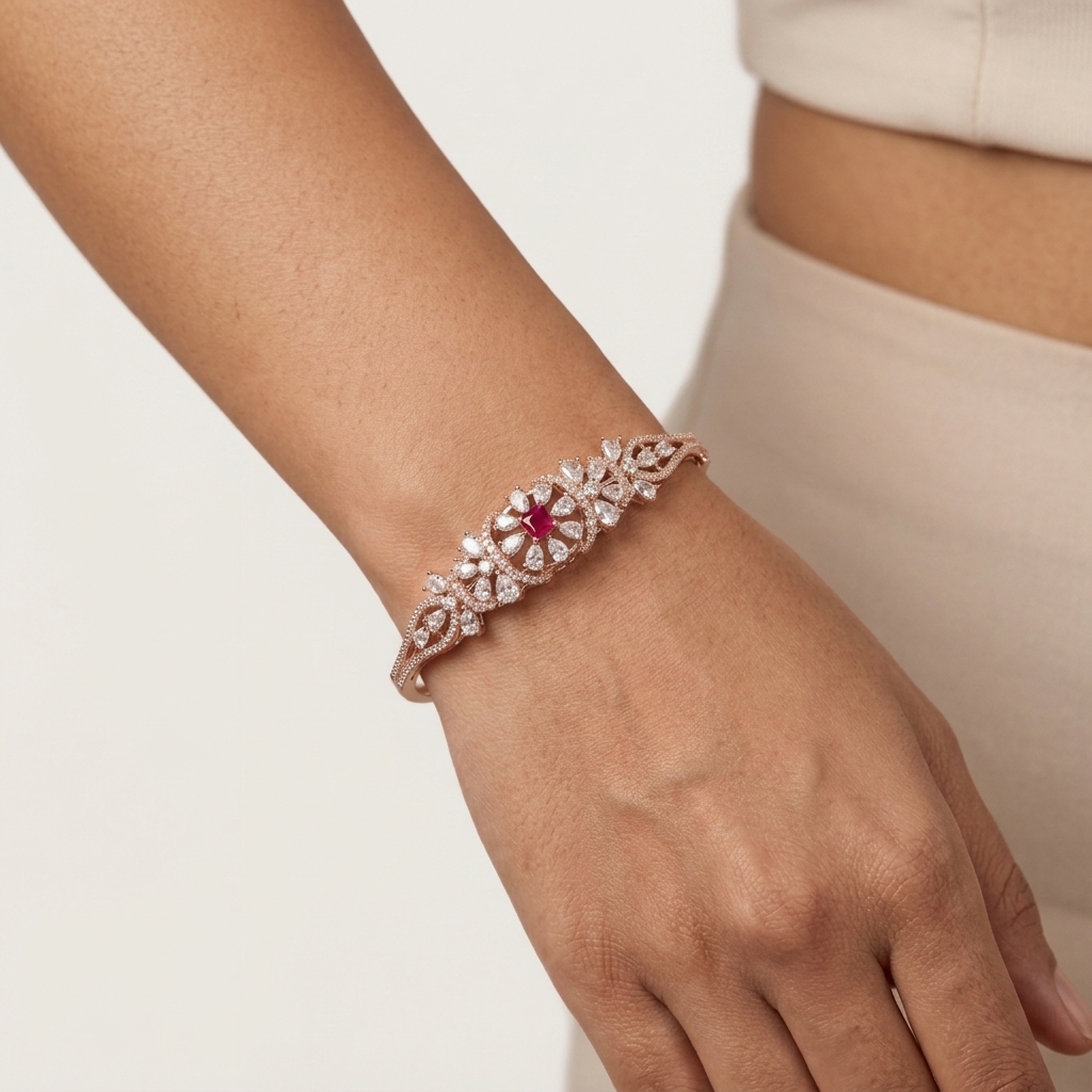 Elegant Spark Diamond Bracelet - 3