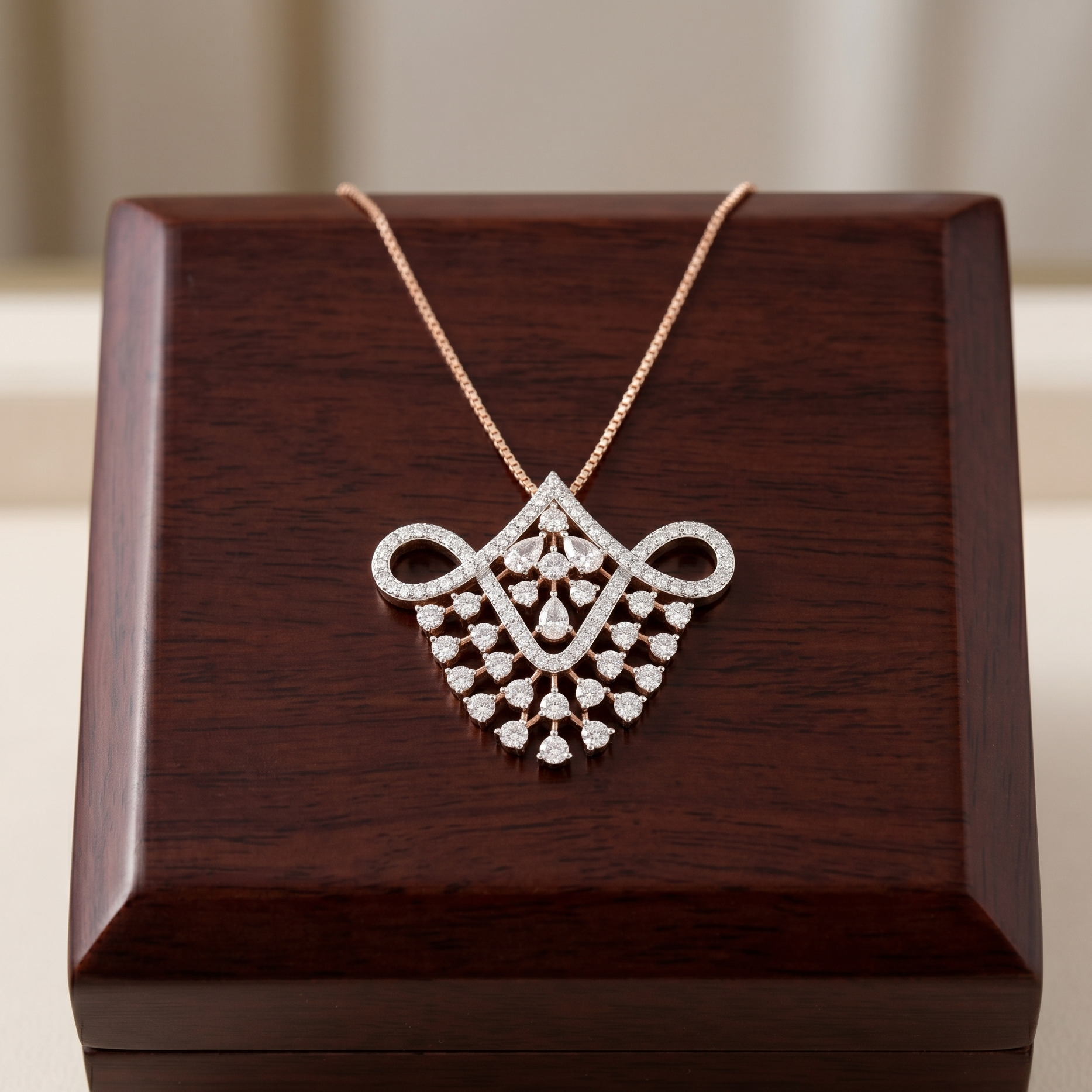 Starpetal Diamond Pendant