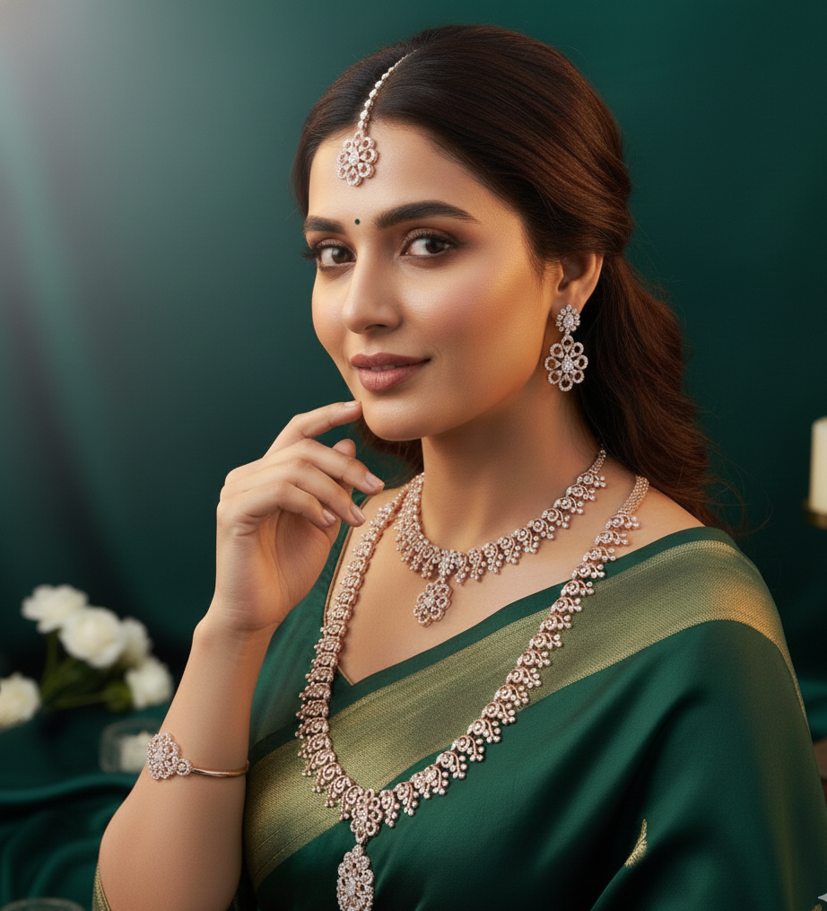 Timeless Radiance Diamond Haram - 4