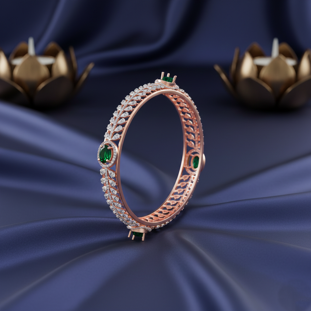 Monarch Spark Diamond Bangle - 3
