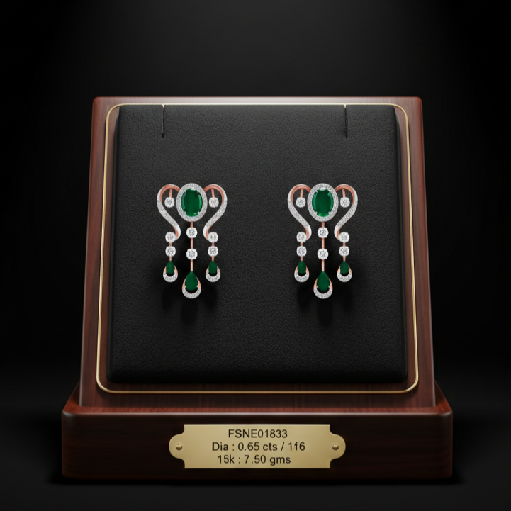 Elegant Premium Diamond Drop Earrings