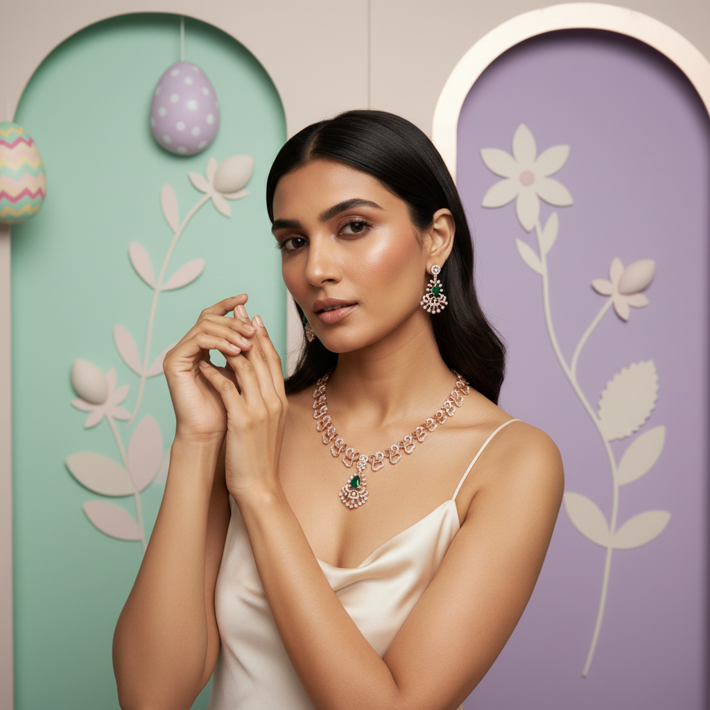 Starlight Diamond Elegance Necklace Set - 4