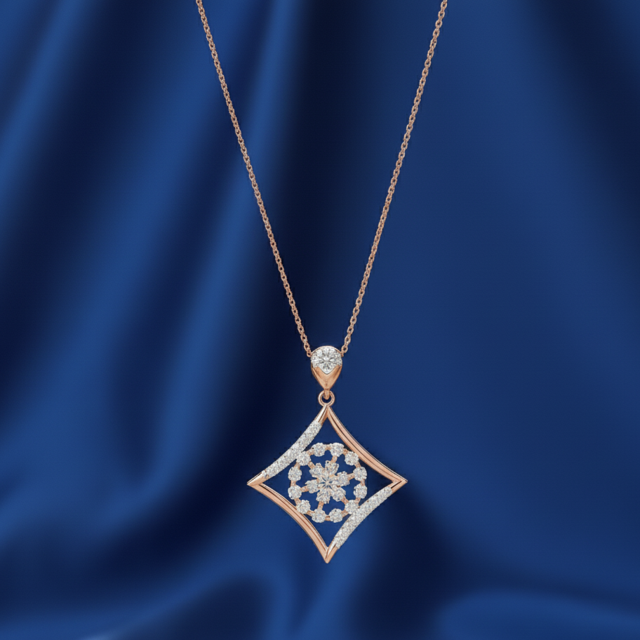 Bold Elegant Diamond Pendant