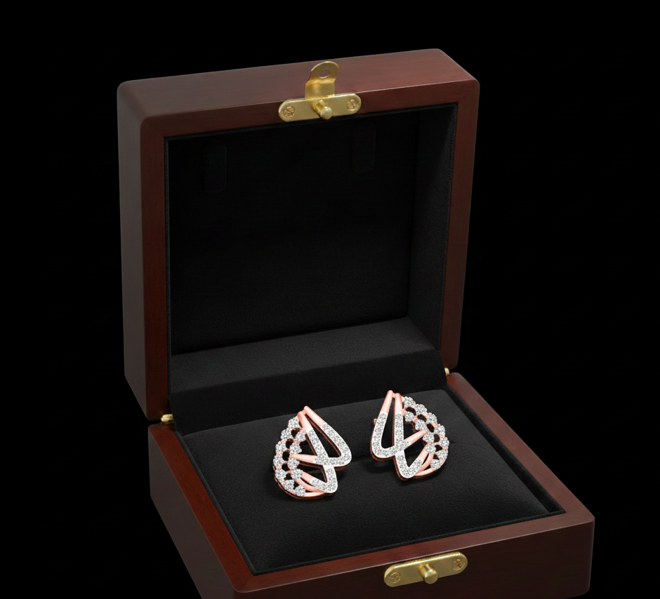 Classic Round Diamond Stud Earrings