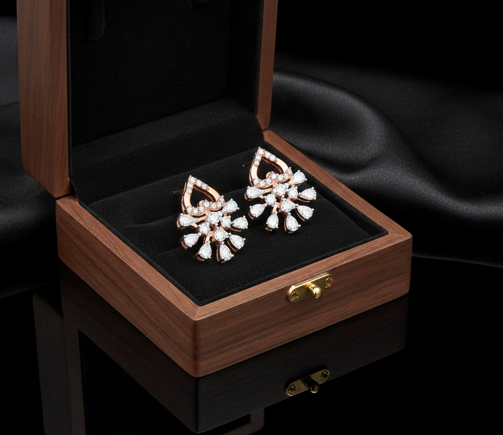 Stunning Diamond Stud Earrings