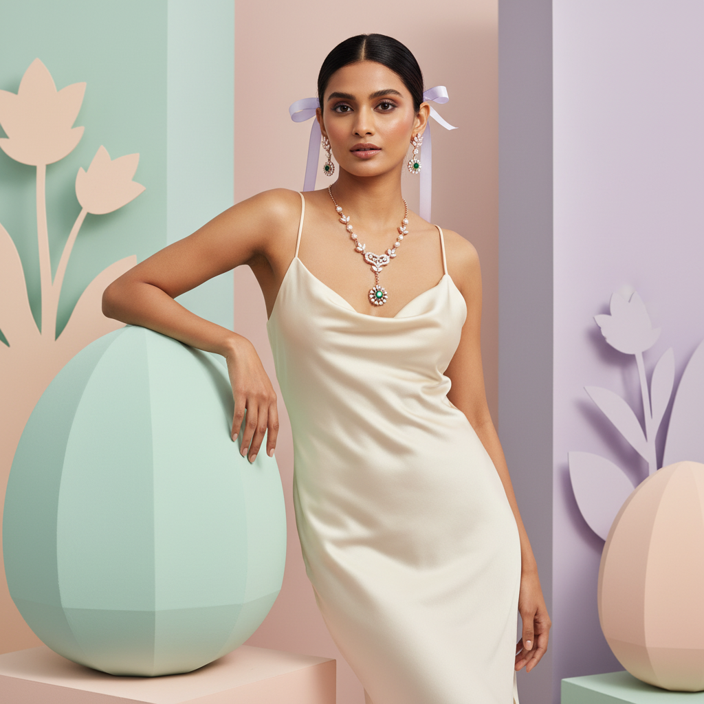Regal Diamond Glow Necklace Set - 3