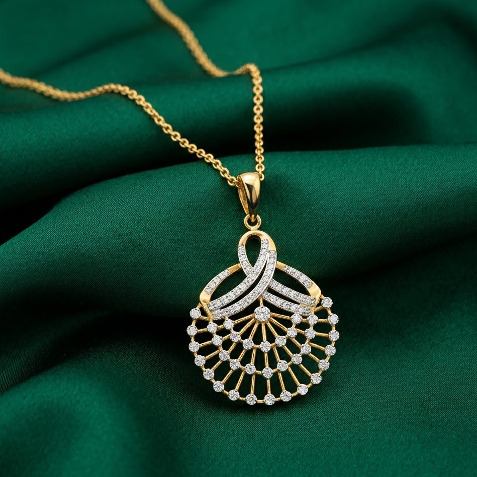 Diamond Royal Blossom Pendant