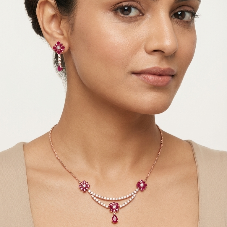 Grand Diamond Grace Necklace Set