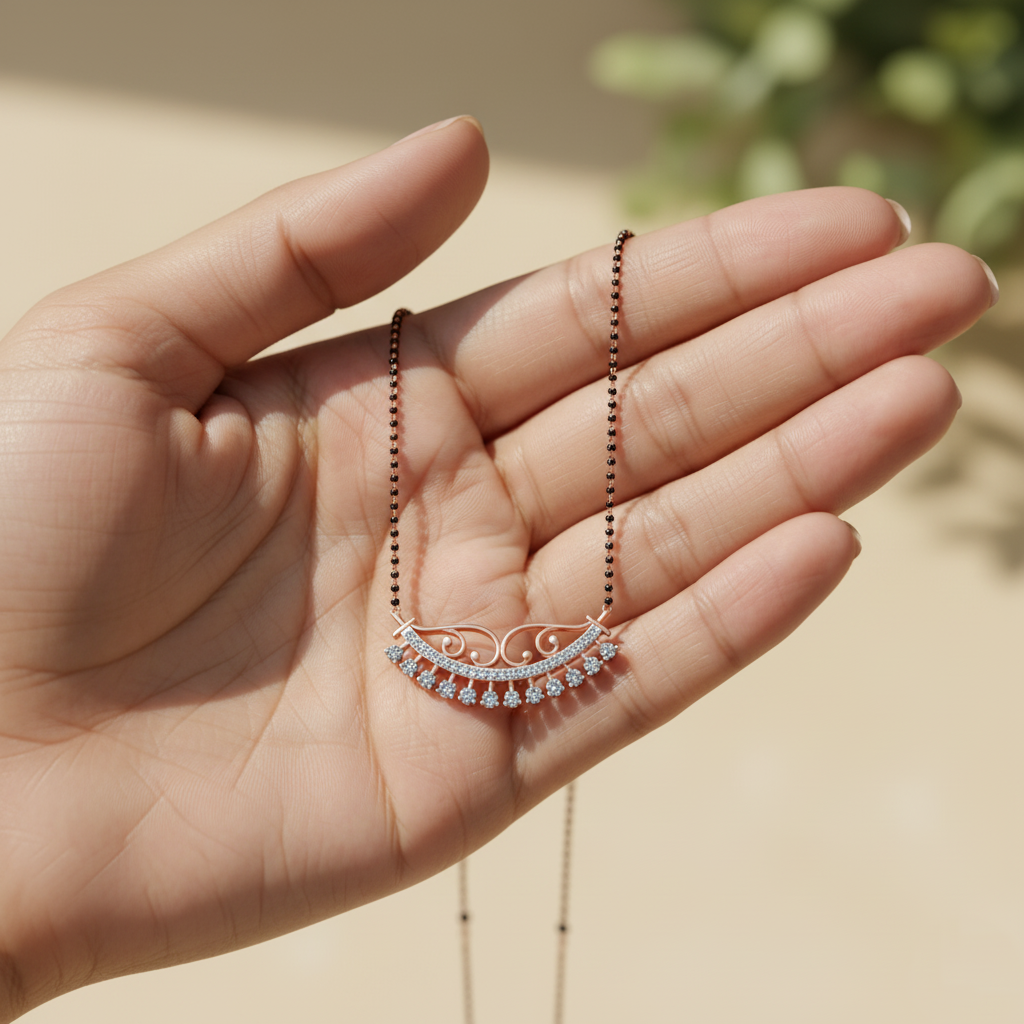 Premium Gold Diamond Tanmaniya for Brides