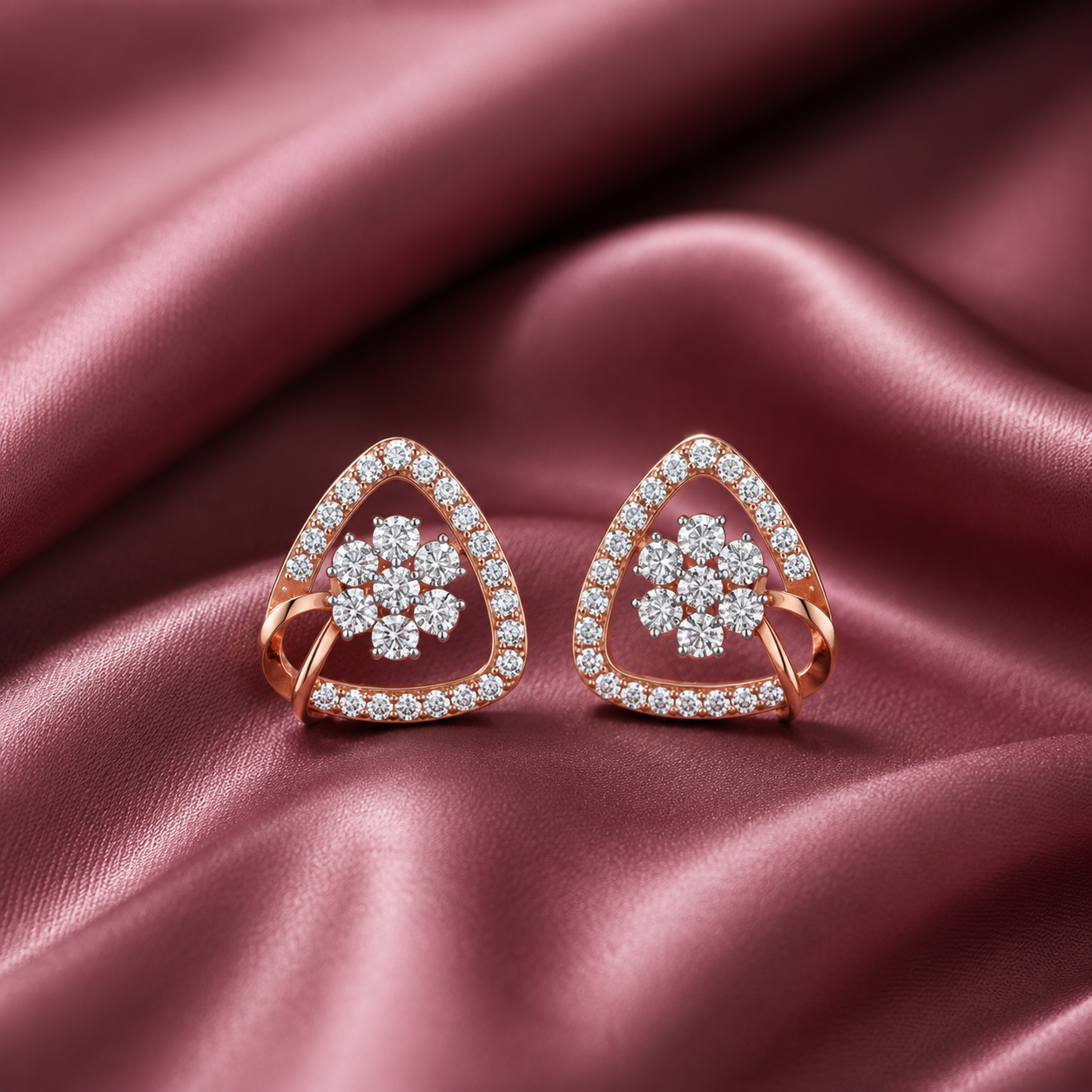 Ultra-Shine Diamond Stud Earrings