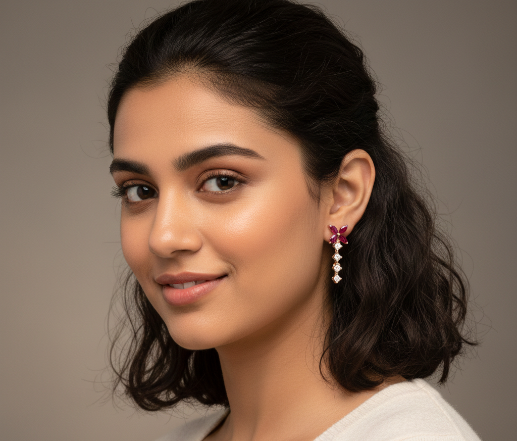 Lumora Elite Diamond Drop Earrings