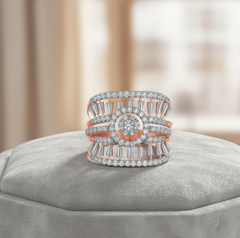Zara Architectural Diamond Ring