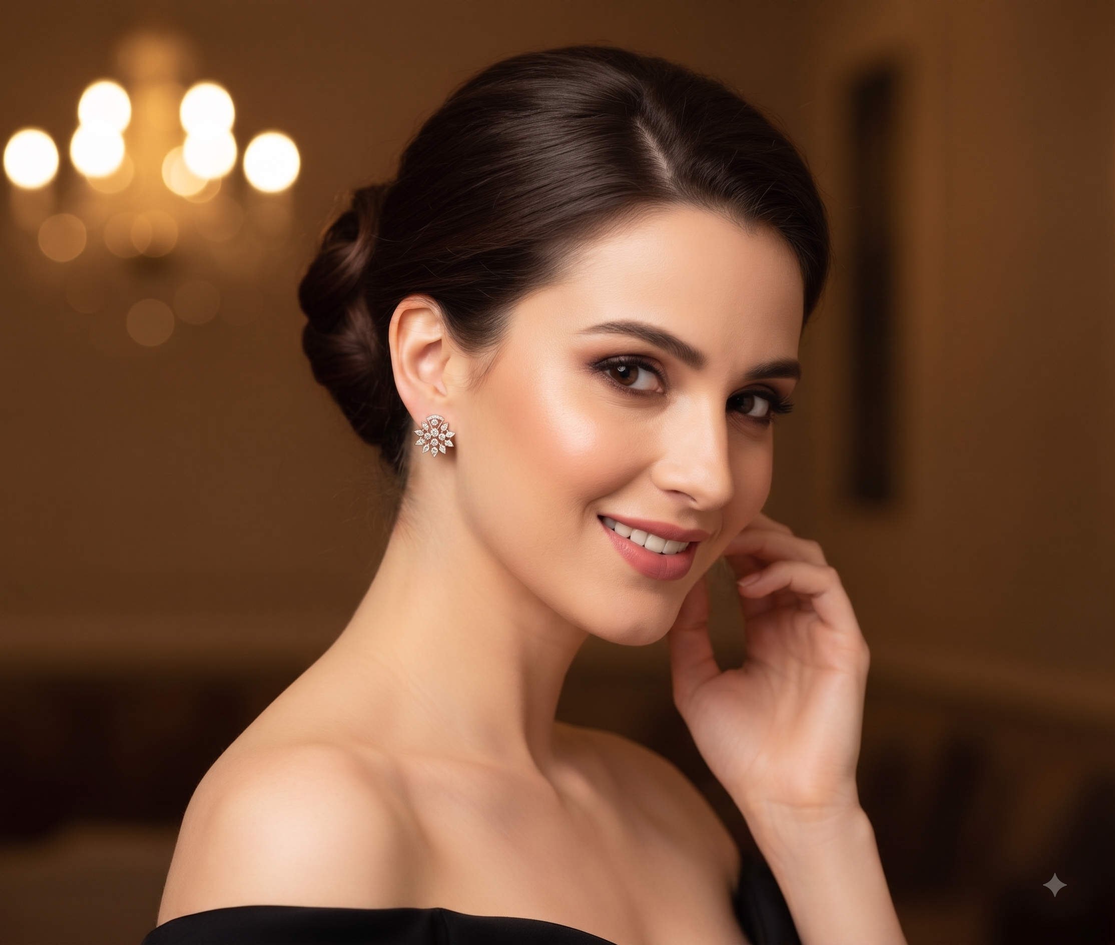 Premium Diamond Stud Earrings for Women - 3