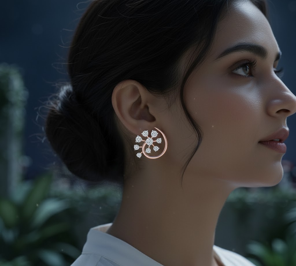 Dream Shine Diamond Stud Earrings