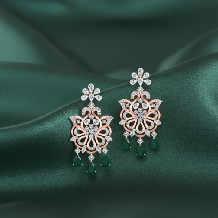 Brilliant Diamond Dangle Earrings