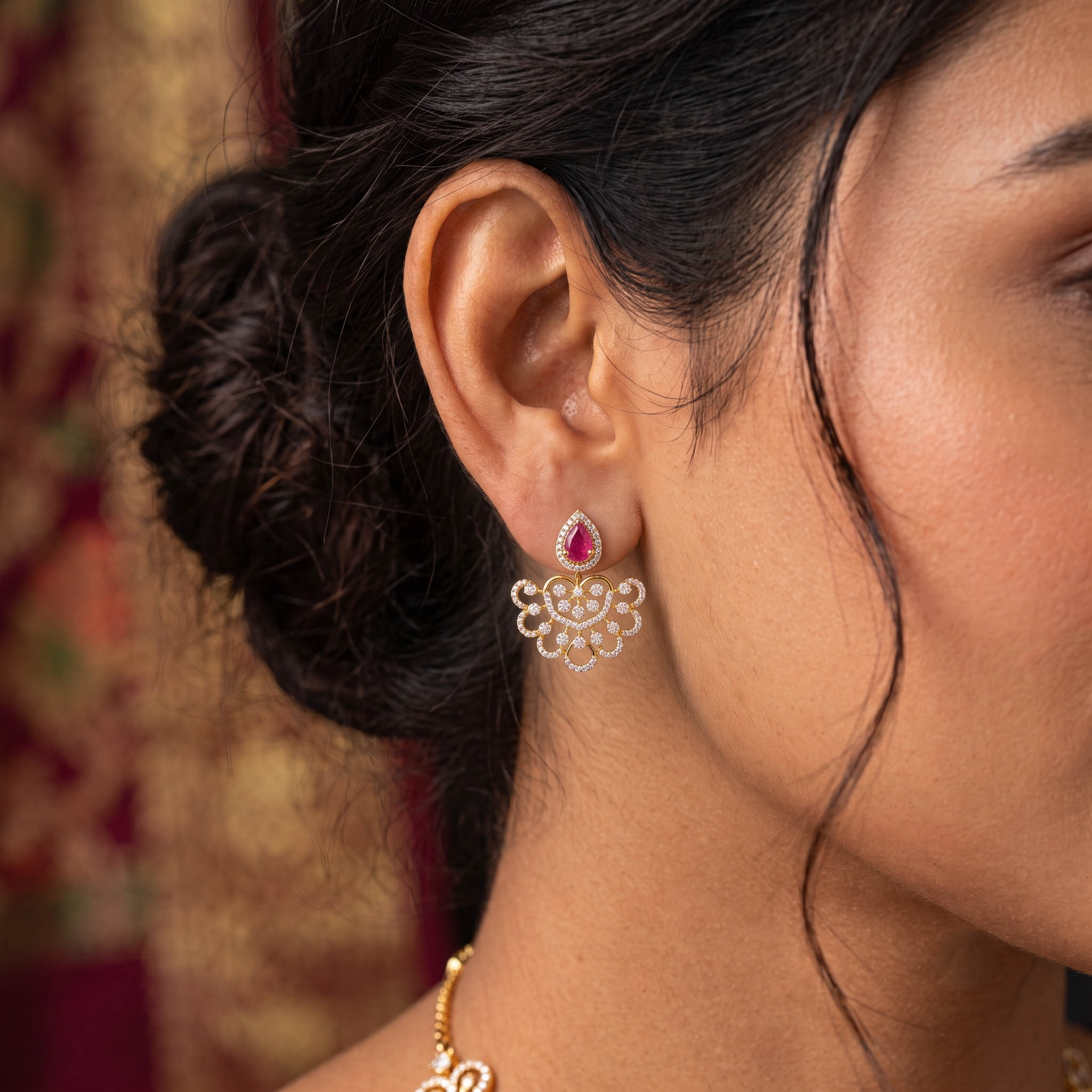 Subtle Sparkle Diamond Stud Earrings - 3