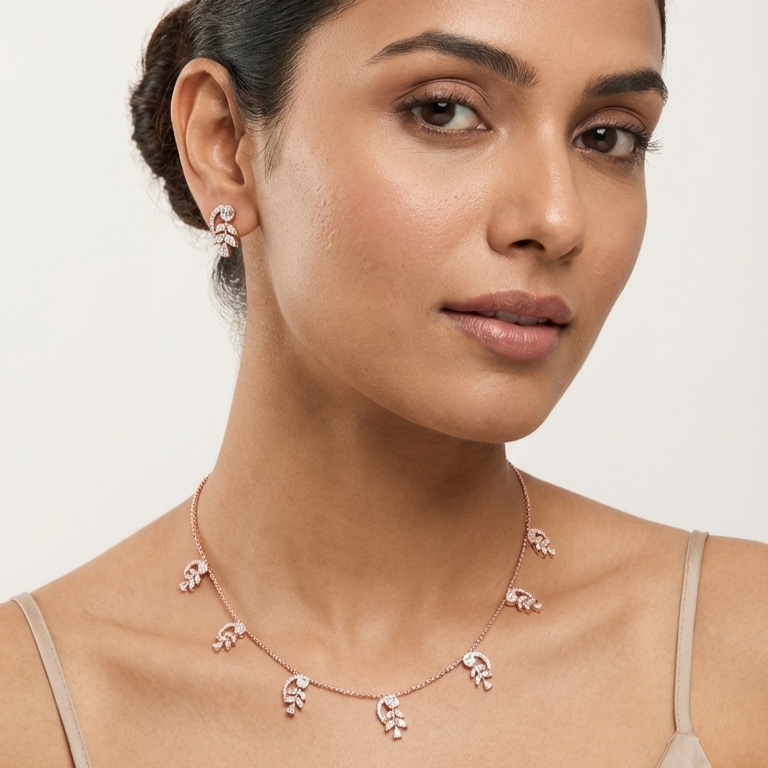Grand Diamond Aura Necklace Set
