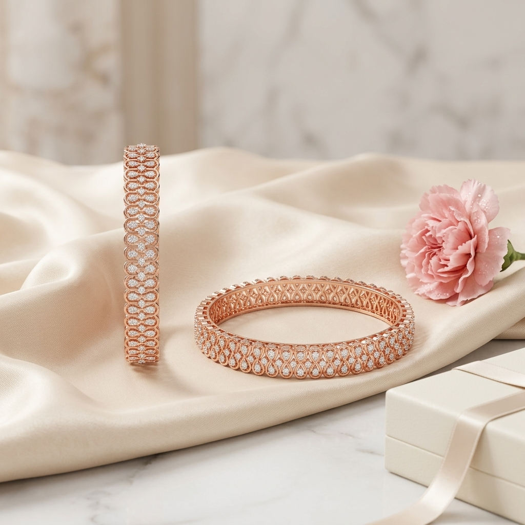 Luxury Bridal Diamond Bangles