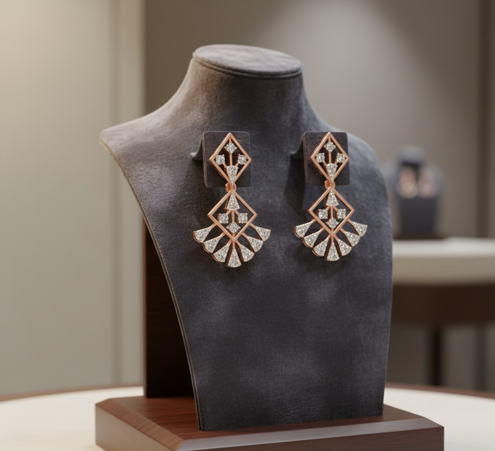 Divine Cascade Diamond Earrings