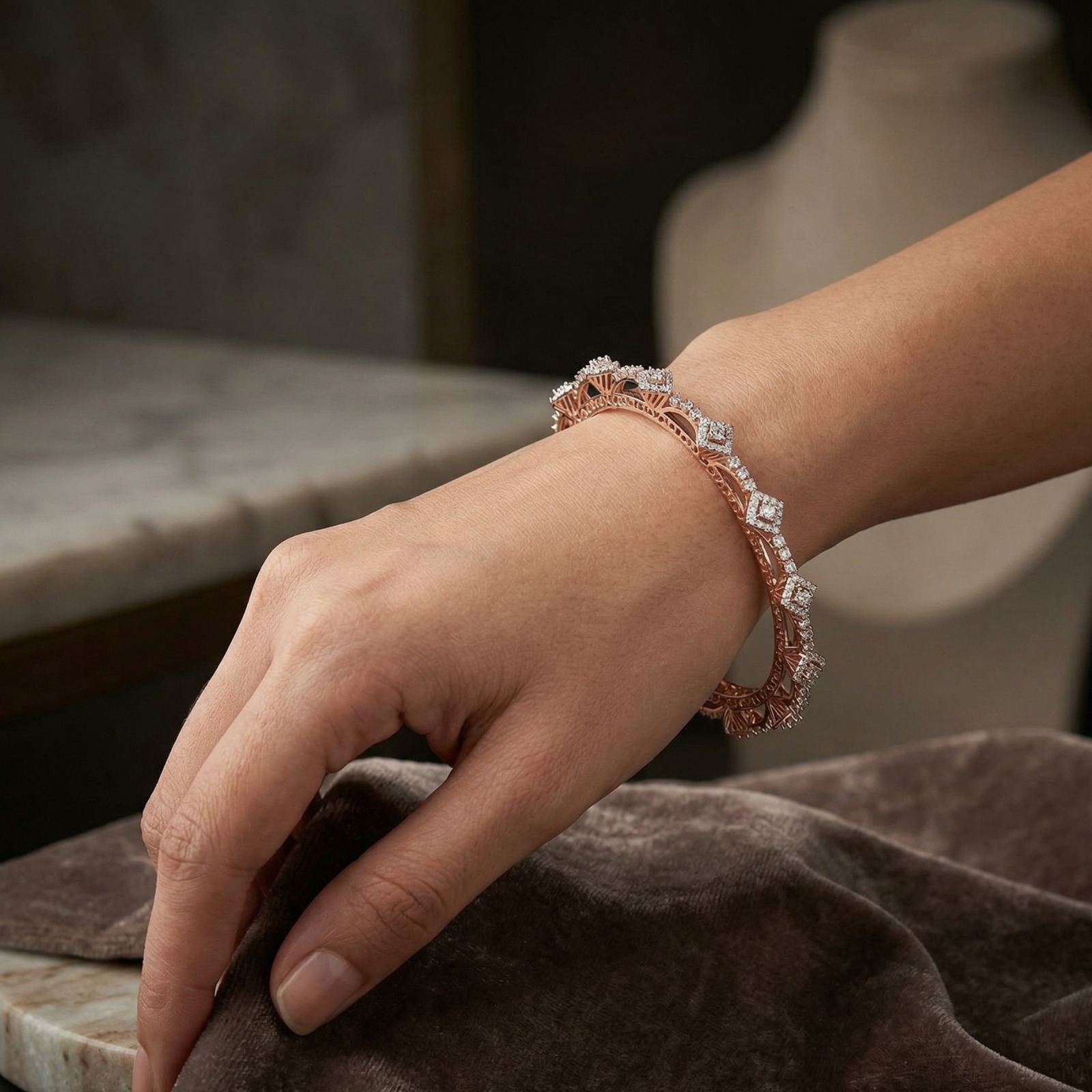 Luxury Aura Diamond Bangles - 3