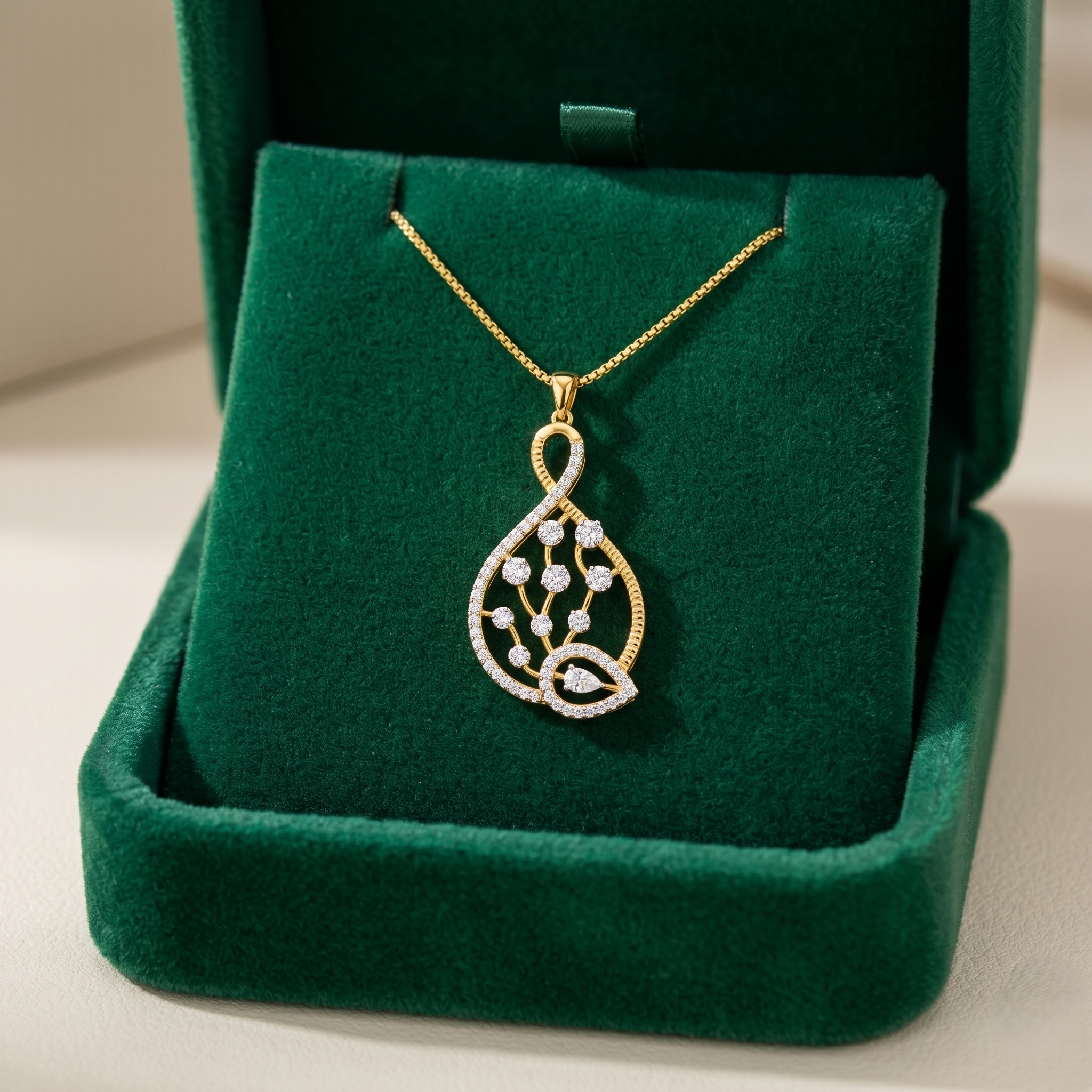Diamond Aurora Symphony Pendant - 3