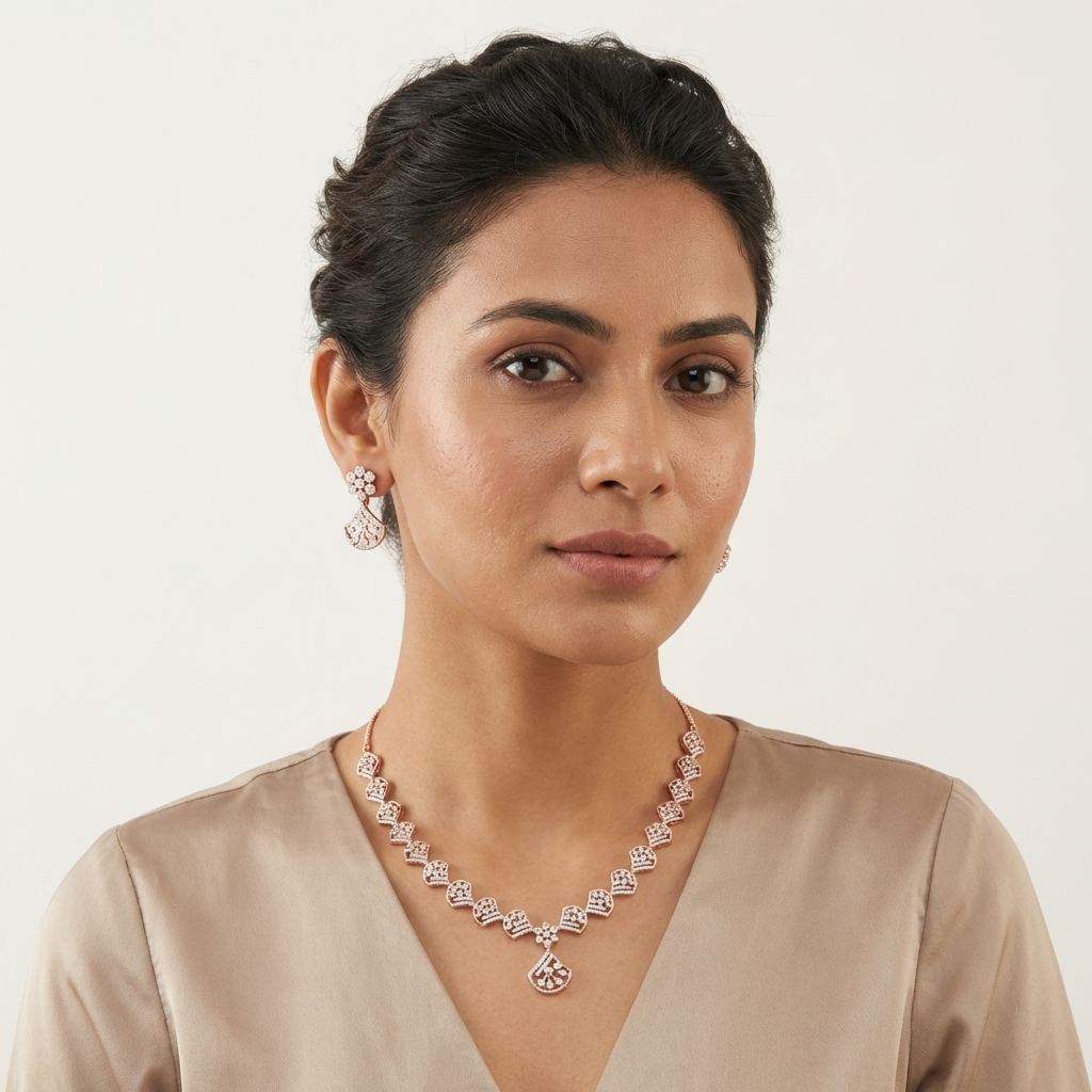 Signature Diamond Charm Necklace Set