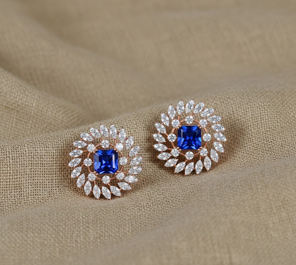 High-Quality Diamond Stud Earrings