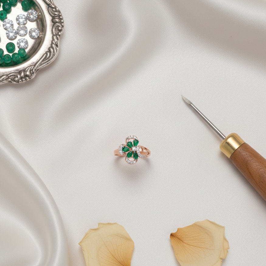 Infinity Bloom Diamond Ring