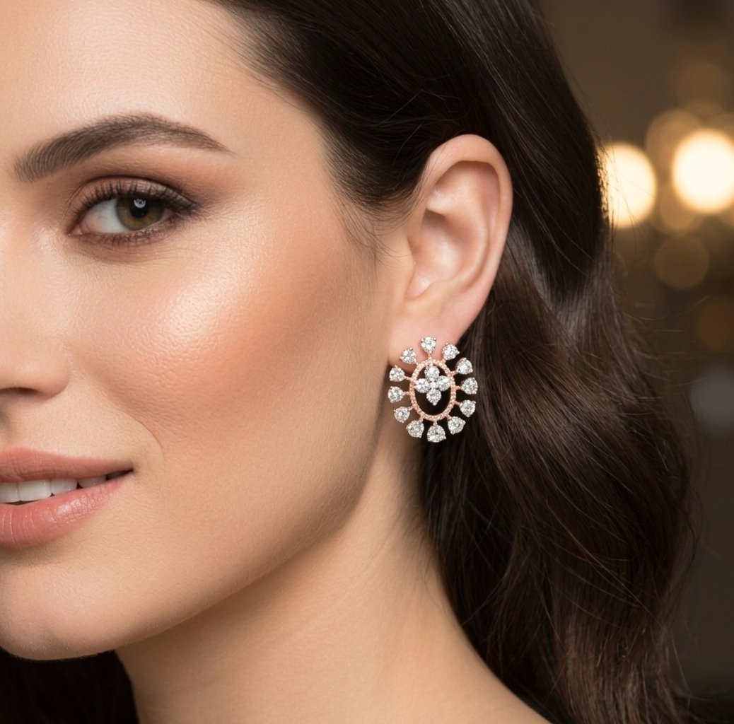 Estelle Diamond Earrings - 5