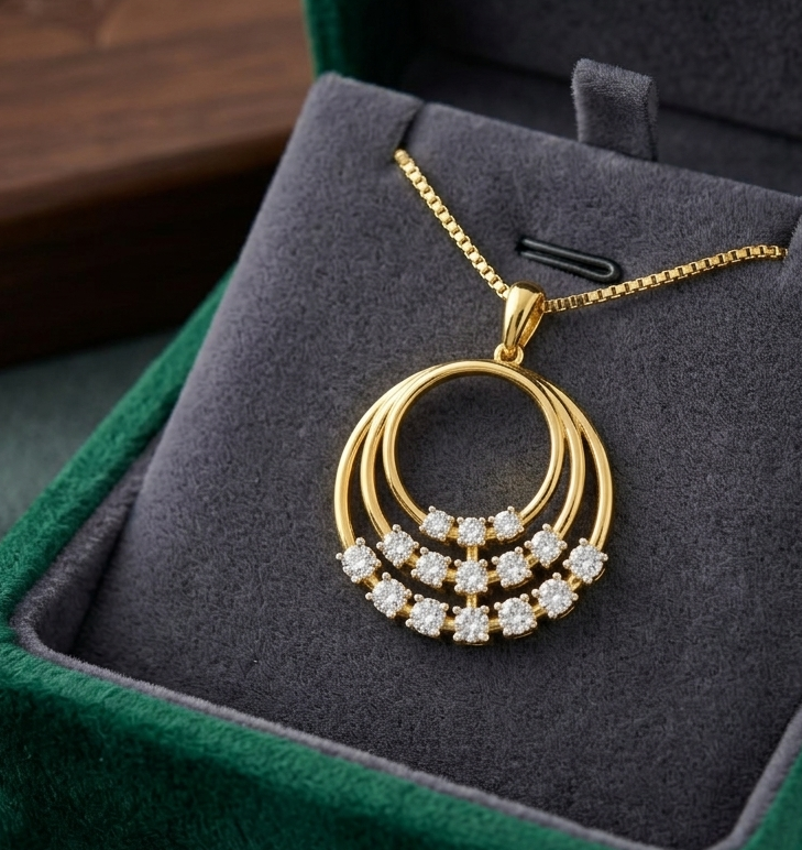 Opulent Diamond Pendant - 3