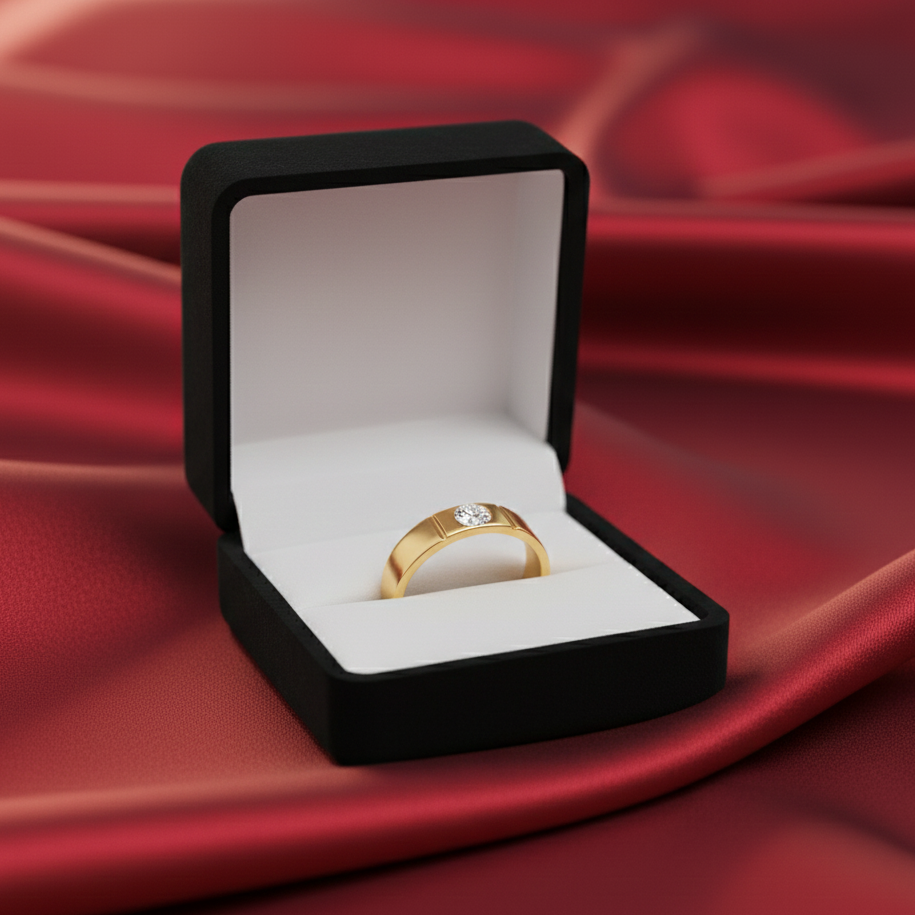 Timeless Crown Diamond Gents Ring - 5