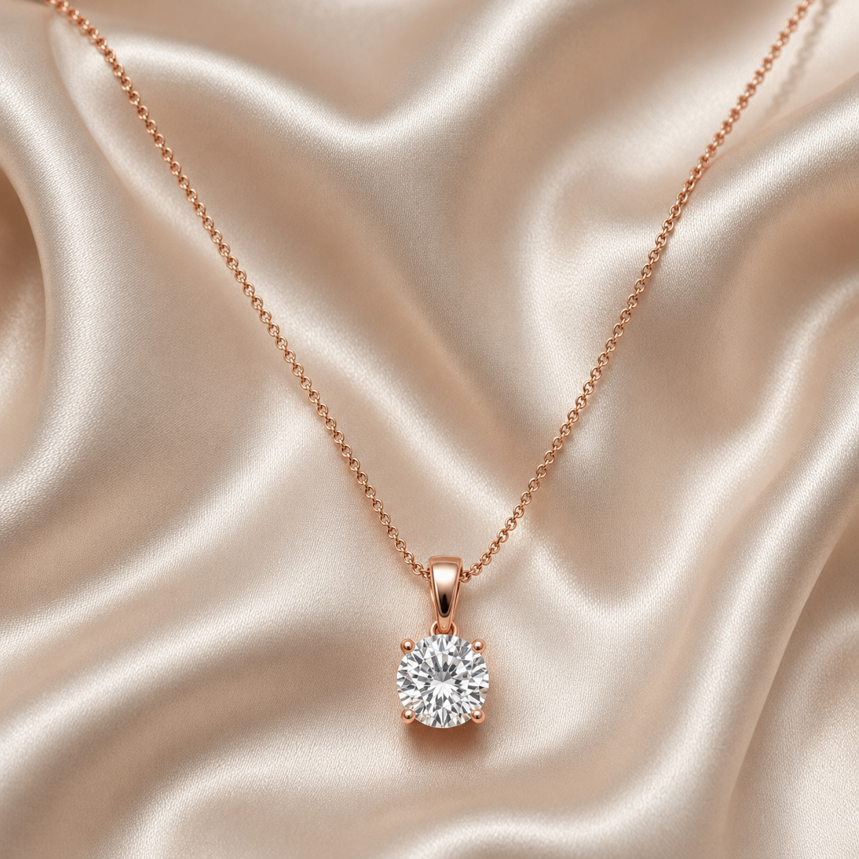 Luxe Sparkling Diamond Pendant