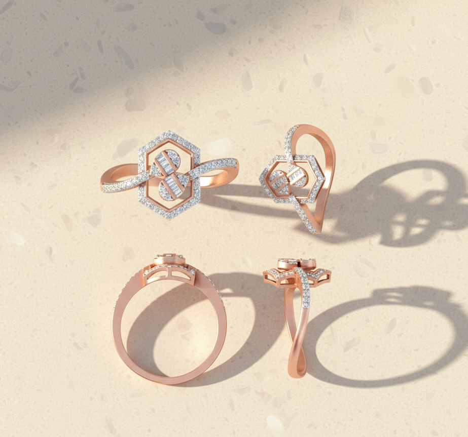 The Hexa-Love Knot Ring - 4