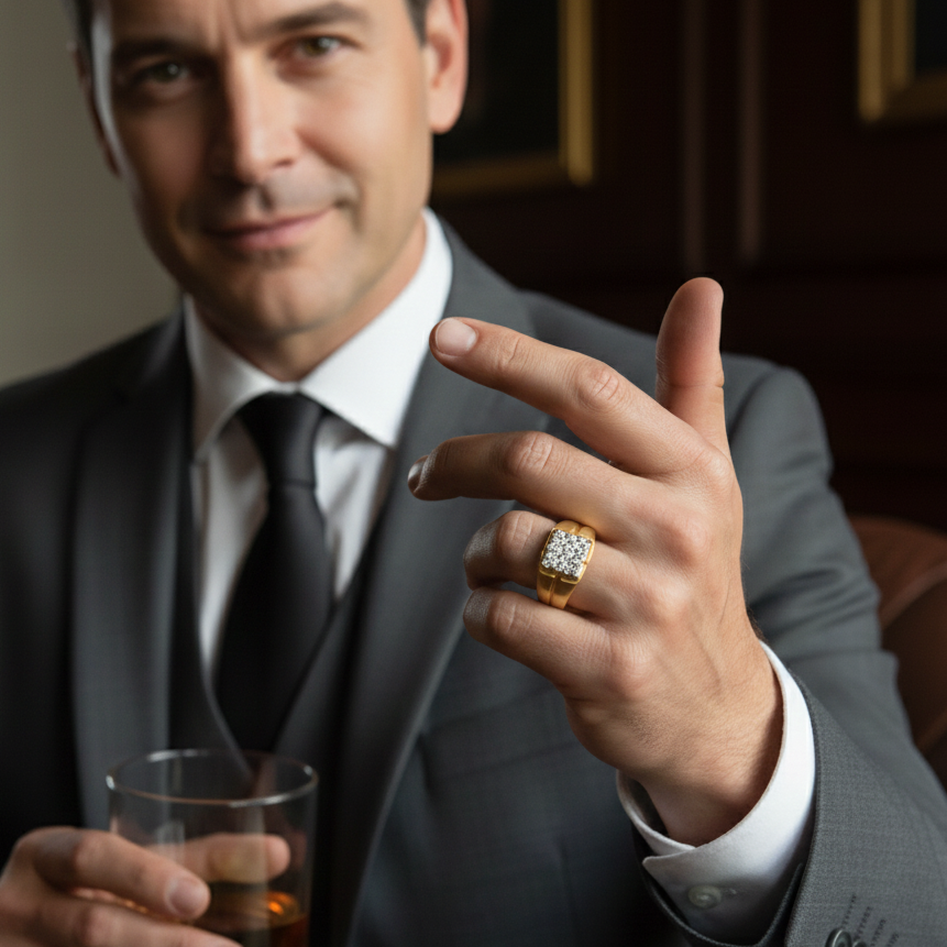 Supreme Command Diamond Gents Ring - 5