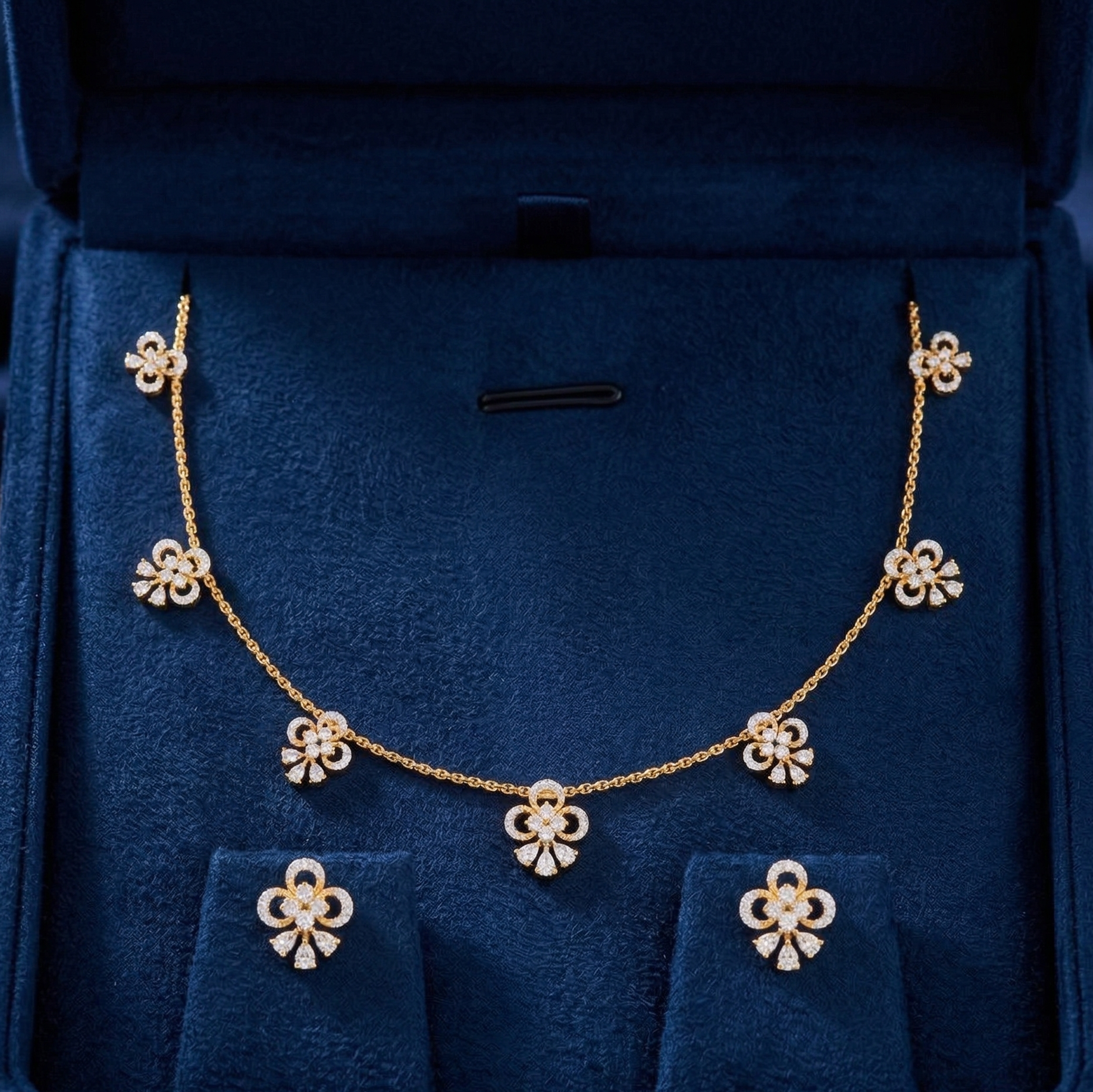Royal Diamond Elegance Necklace Set