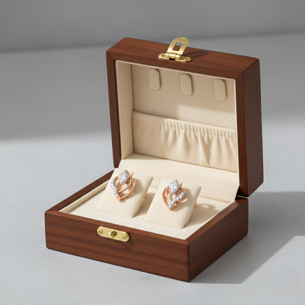 Elite Shine Diamond Stud Earrings