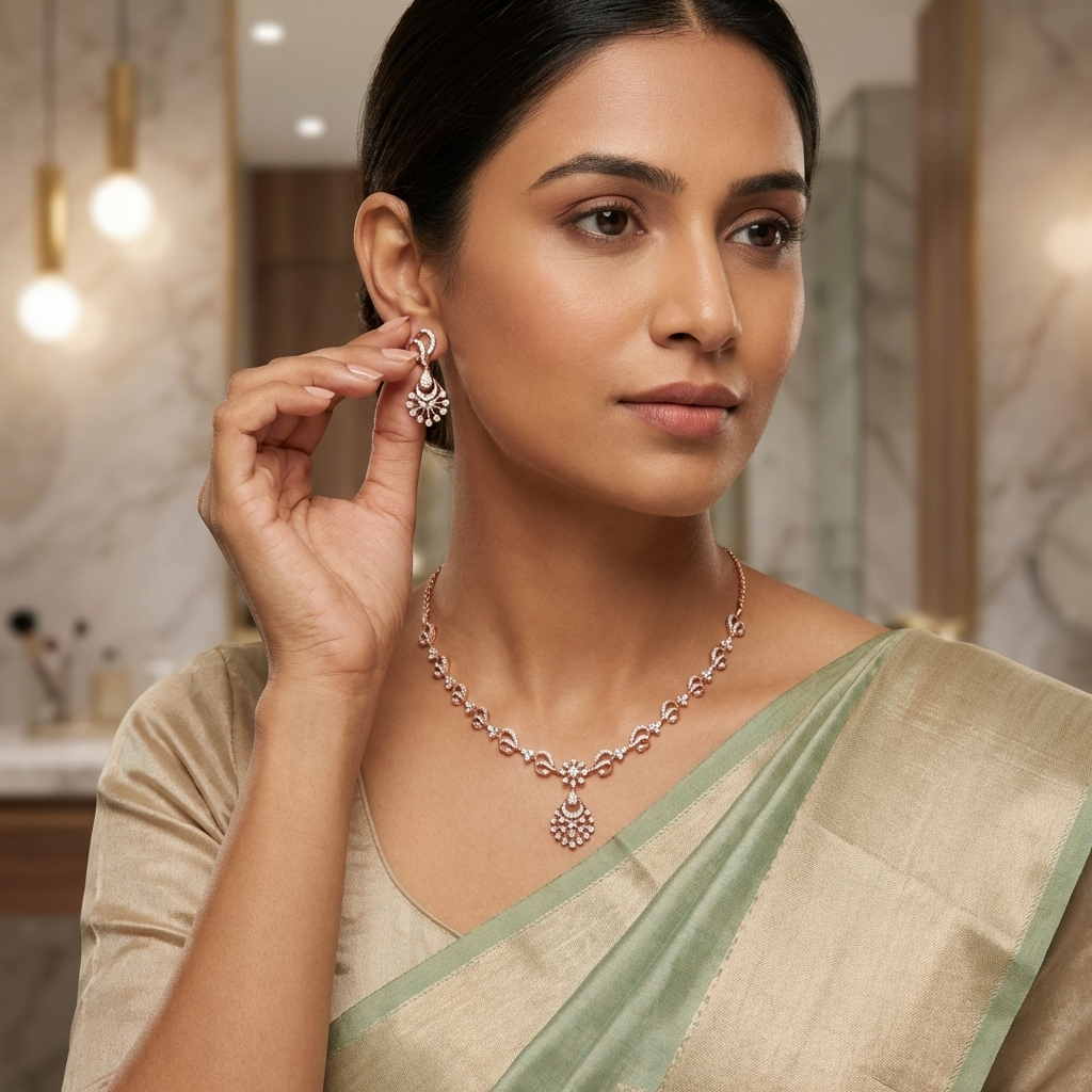 Signature Diamond Spark Necklace Set - 4