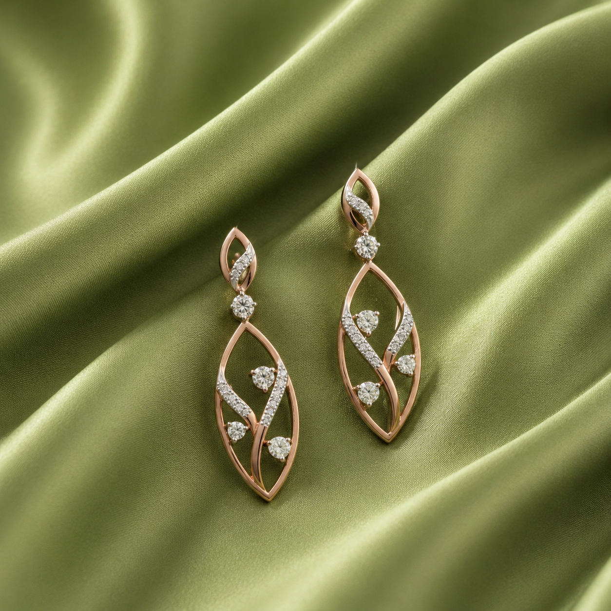 Festive Glow Diamond Earrings