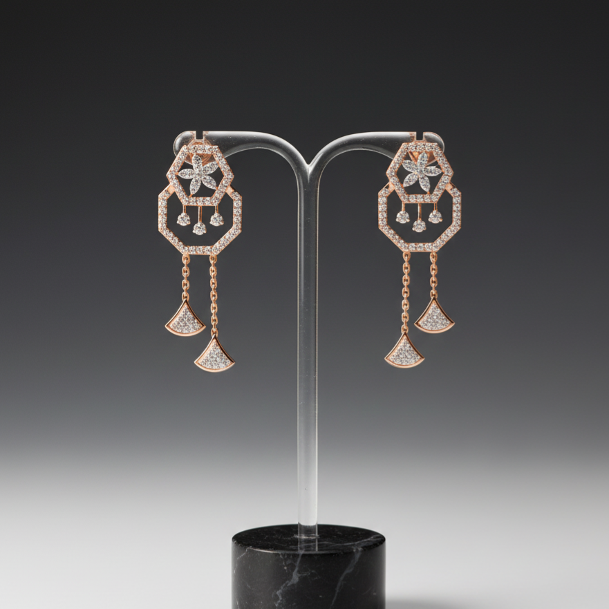Lucenza Diamond Drop Danglers