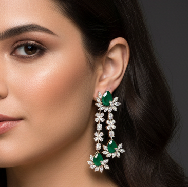 Anniversary Diamond Dangler Earrings - 3