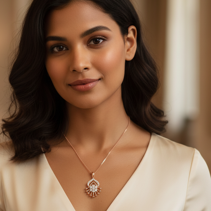 Sparkle Drop Diamond Pendant