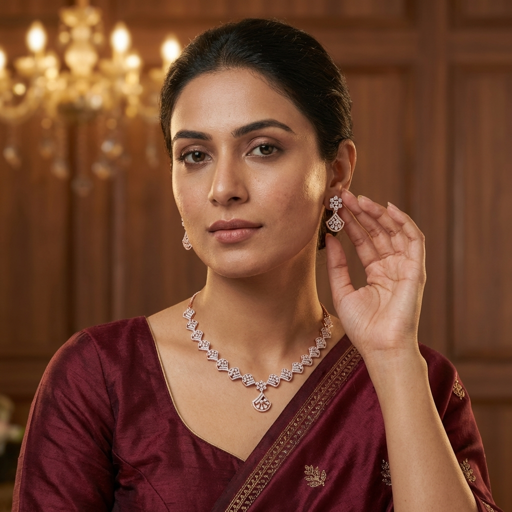 Signature Diamond Charm Necklace Set - 4