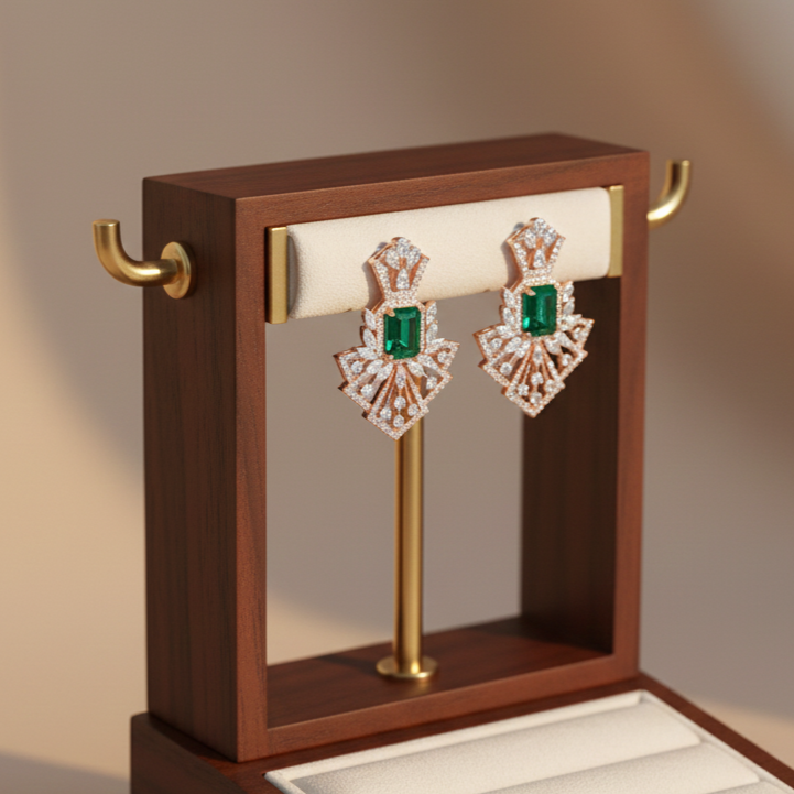 Statement Spark Diamond Drop Earrings