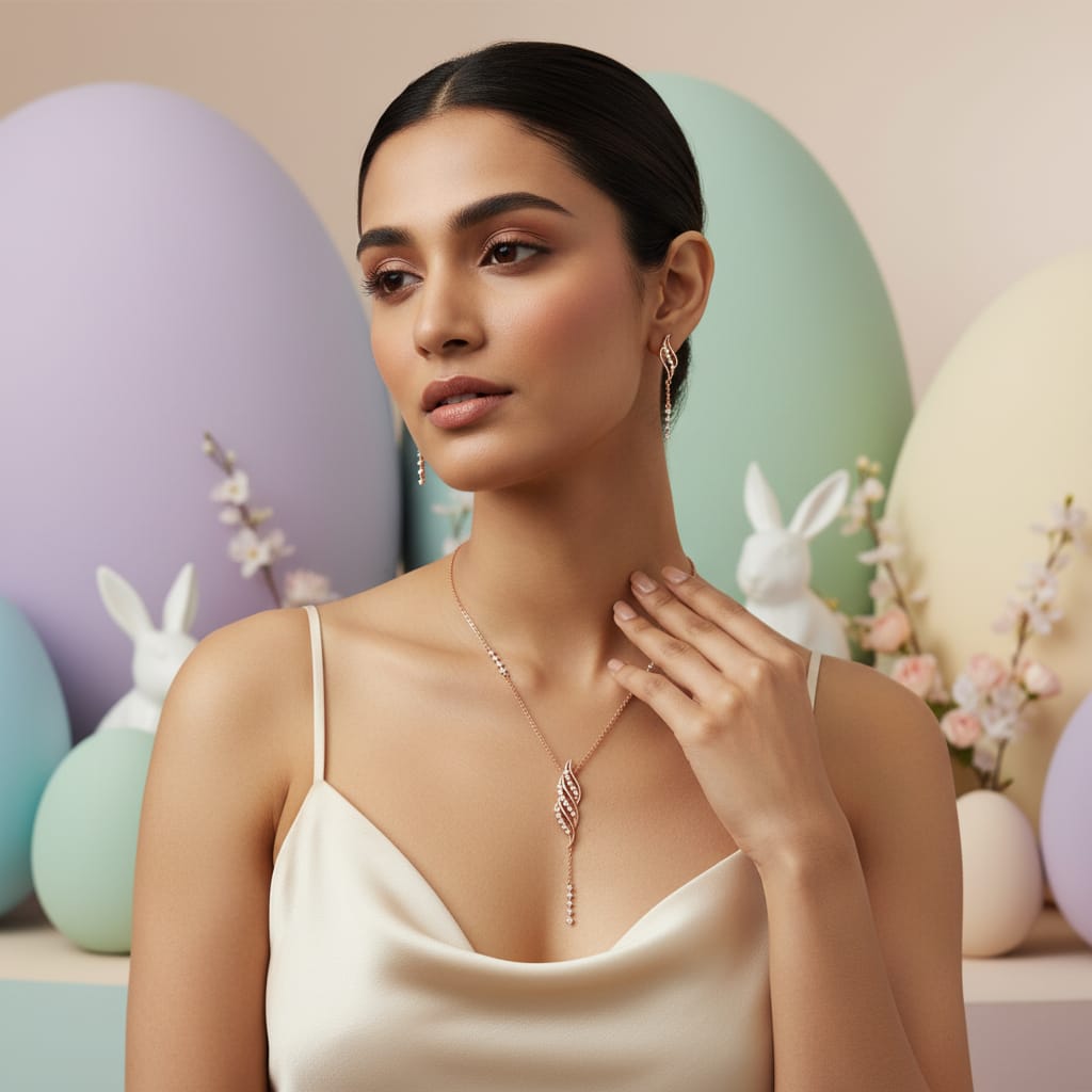 Divine Diamond Classic Necklace Set - 3