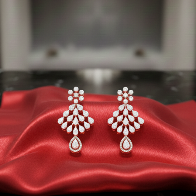 Elegant Diamond Stud Earrings in Premium Design