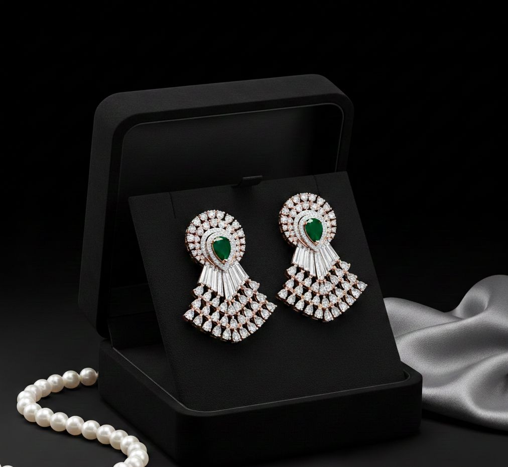 Elegant Diamond Stud Earrings for Office Wear