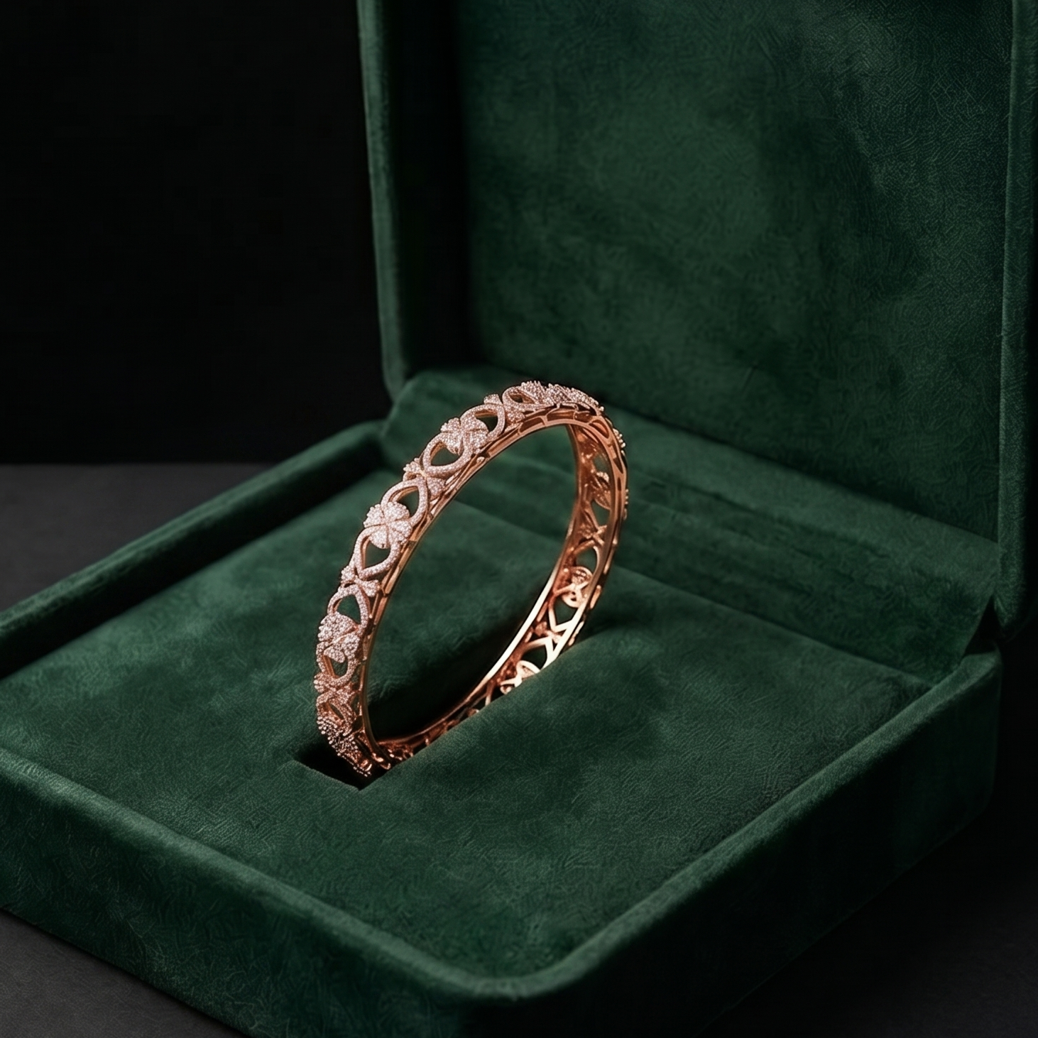 Elegant Luxury Diamond Bangles
