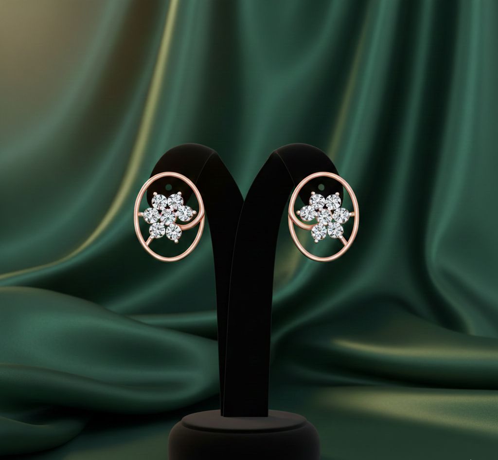 Classic Brilliant Cut Diamond Stud Earrings